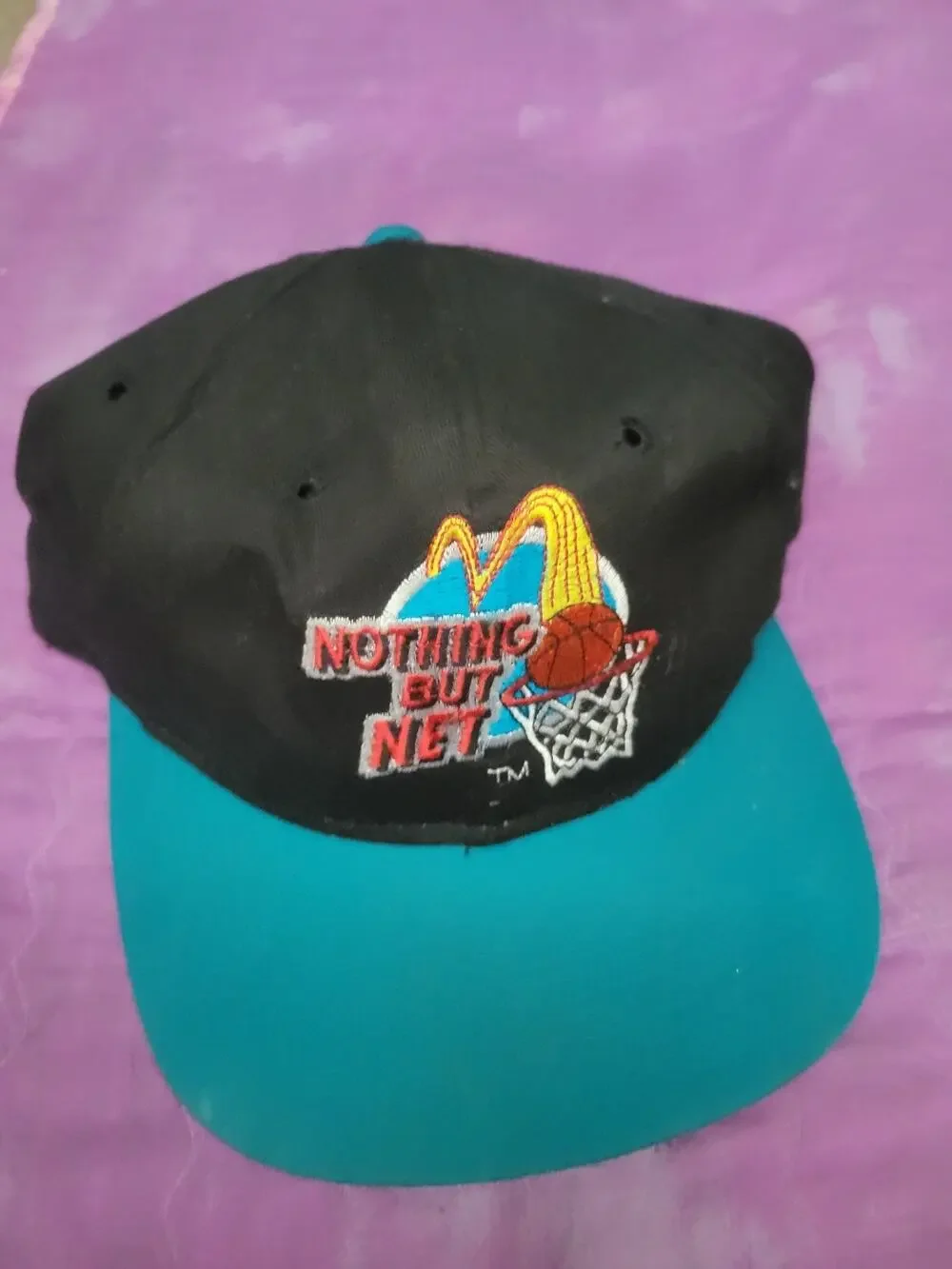 Vintage 90s McDonalds “Nothing But Net” Basketball Snapback Hat/Cap Promo